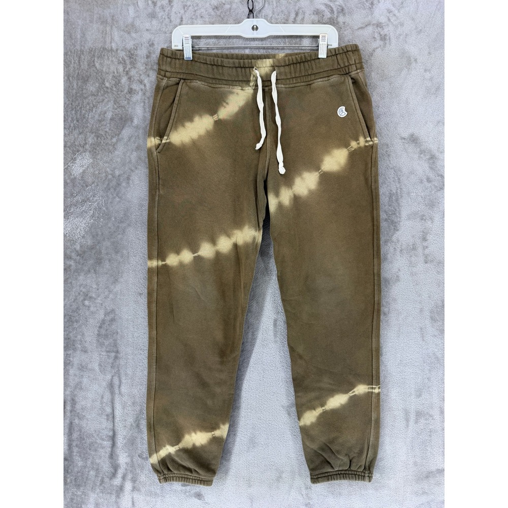 Champion x Todd‎ Snyder Mens Tie Dye Stripe Sweatpants Olive Brown Medium USA